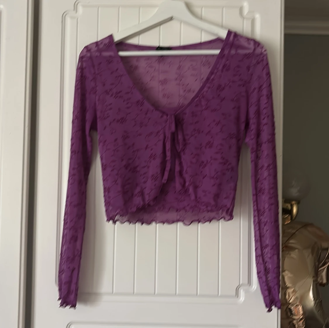 Lila mesh bolerotopp och linnetopp set