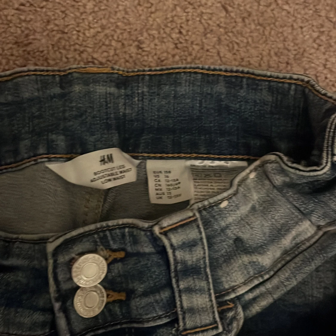 Bootcut jeans från H&M, blå denim - 3