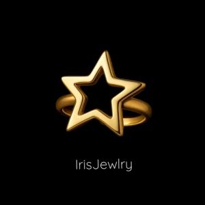 Stjärna ring guld  -  GRATIS GÅVA MED VARGE ORDER!! Supertrendig stockholmsstil tjejer, ring silver. Gjord av stål, jag svarar och skickar alltid snabbt!