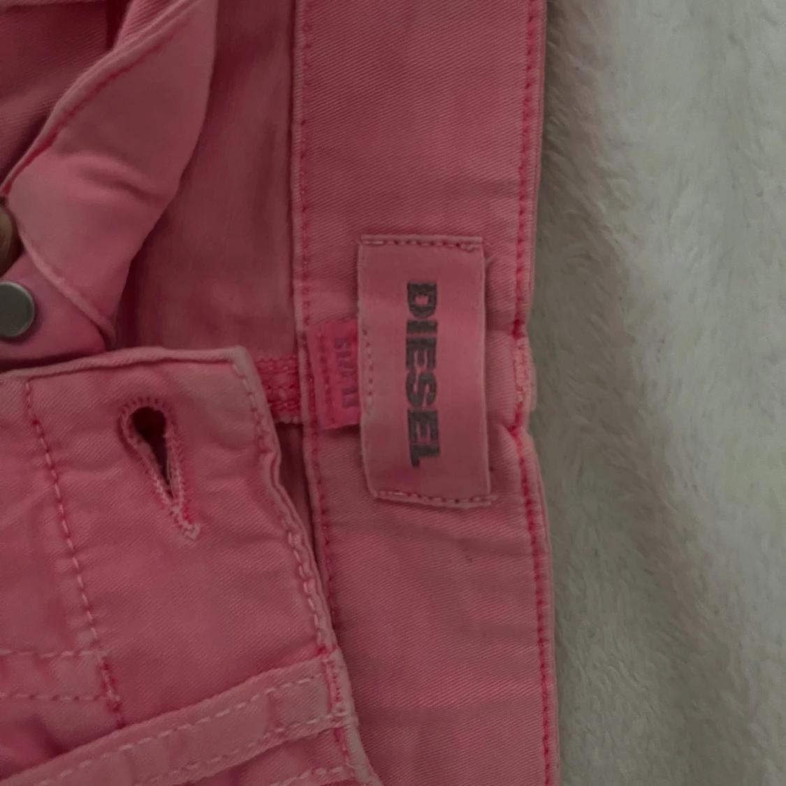 Rosa jeansshorts från Diesel - 2