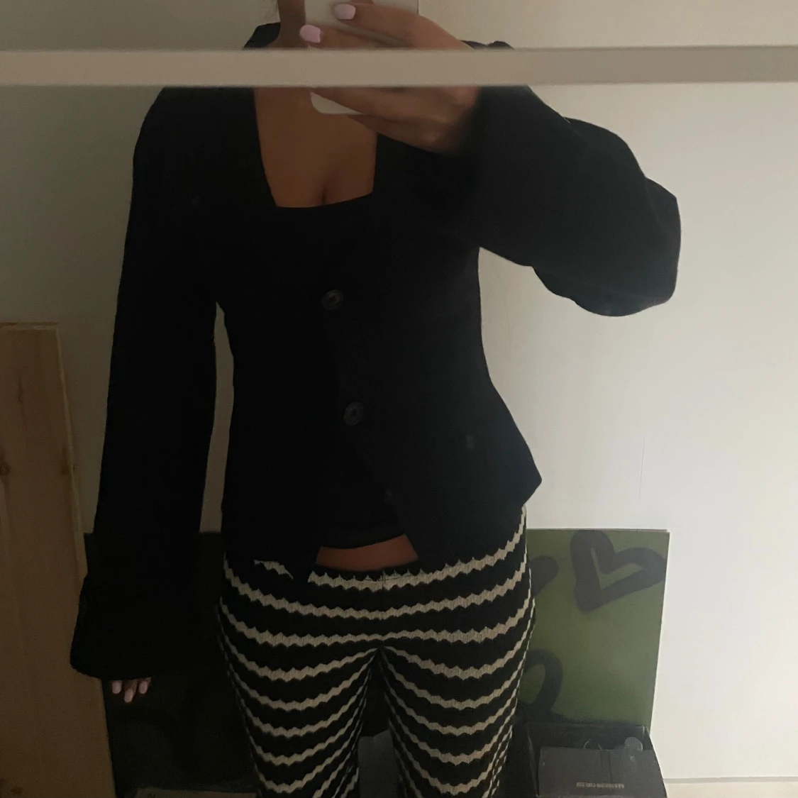 Svart kofta från Gina Tricot - 2