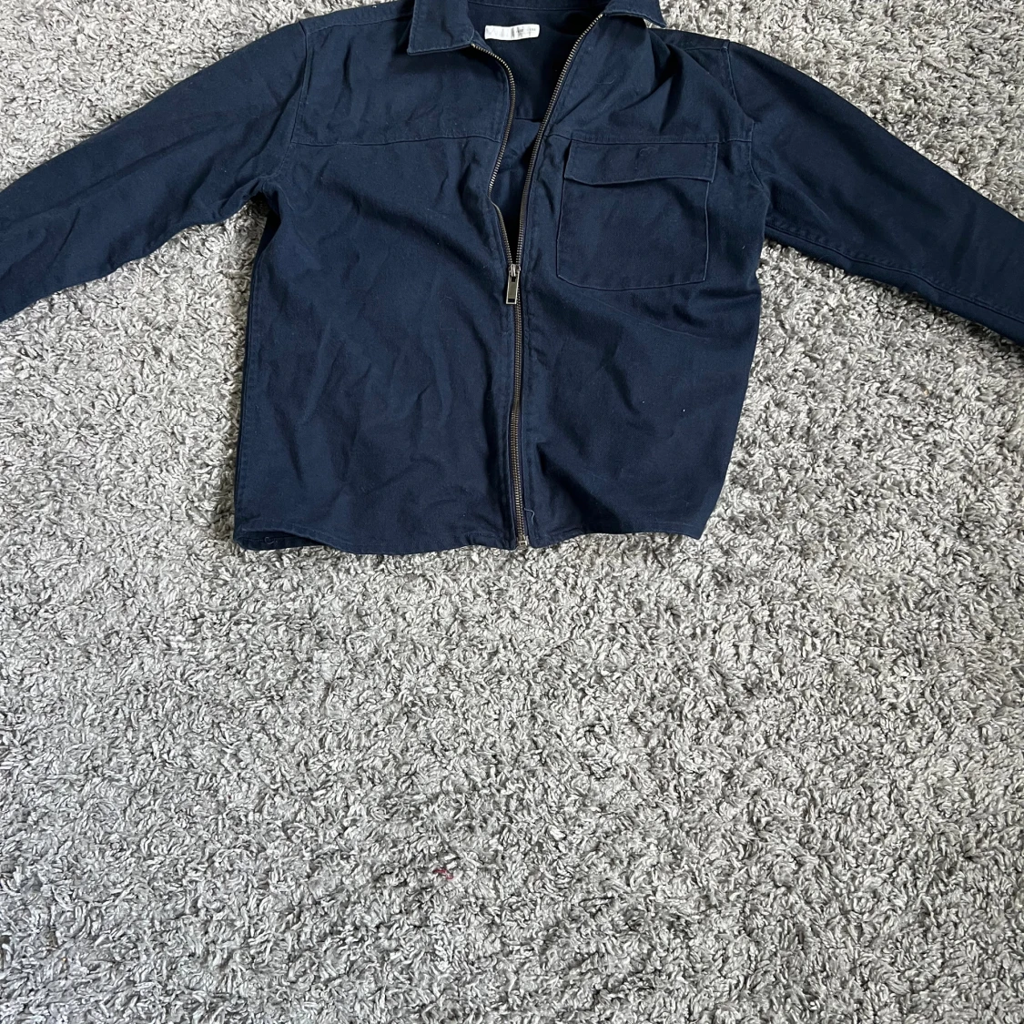 Mörkblå overshirt från Zara - 1