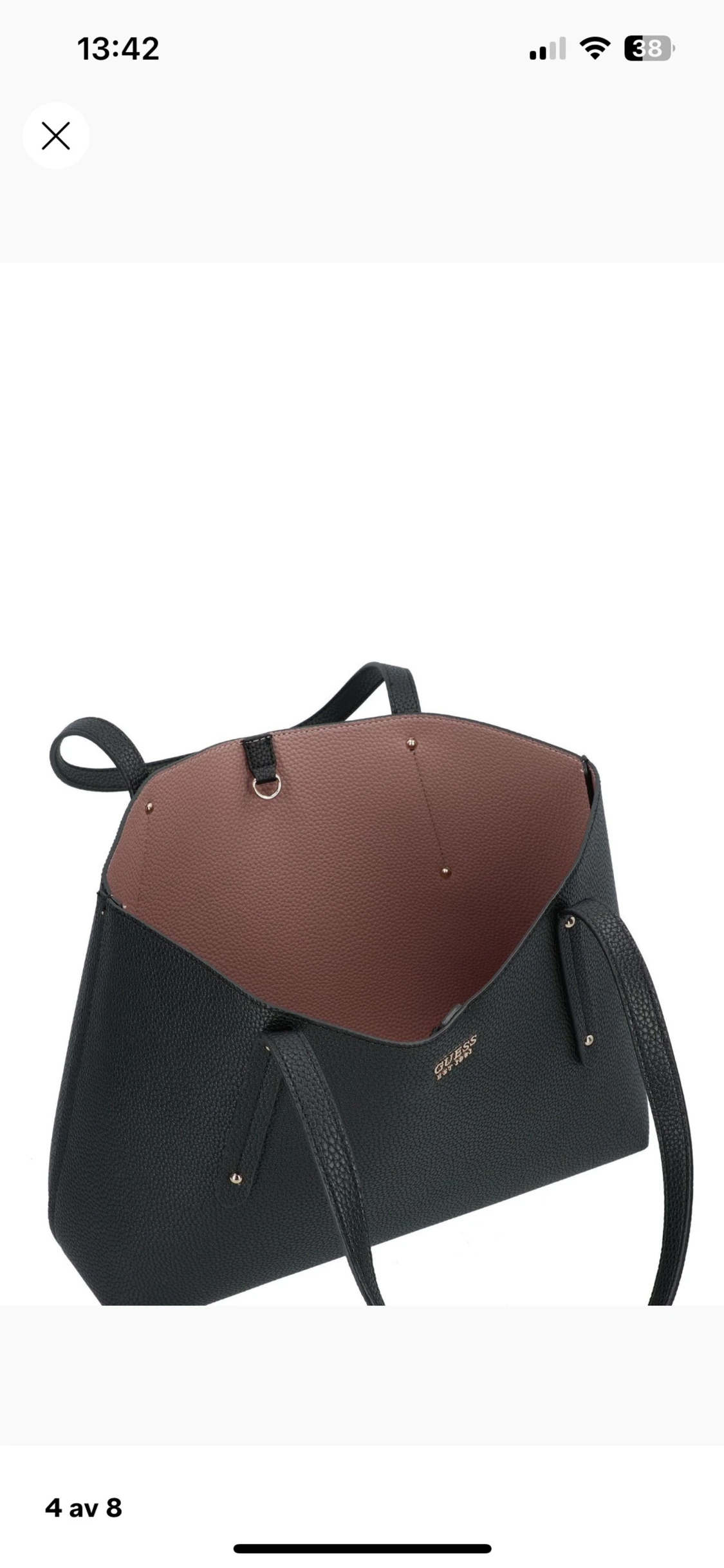 Svart handväska från Guess - 4