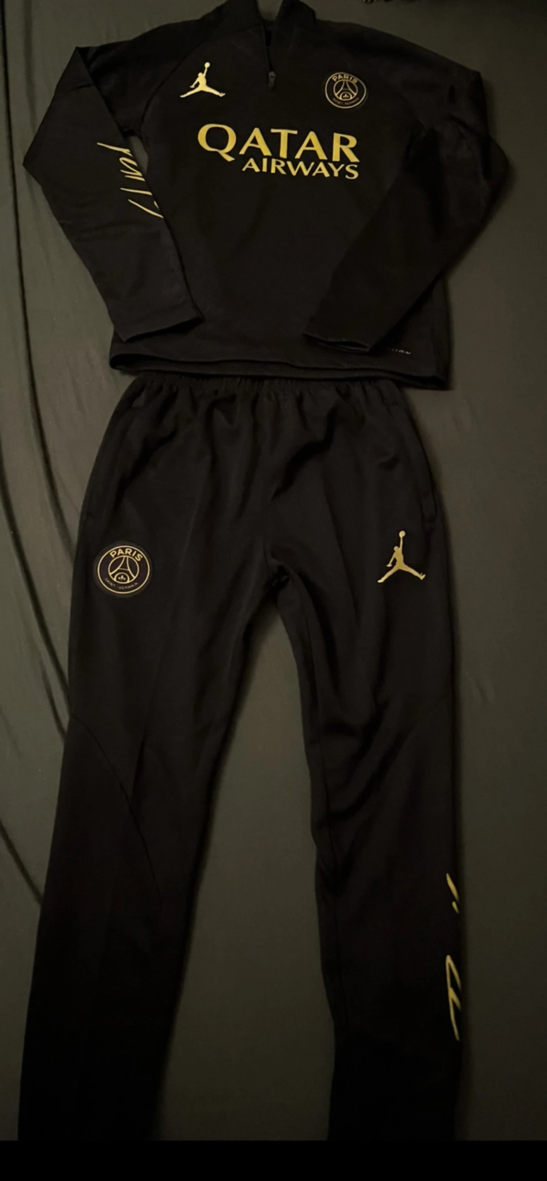 Svart PSG Jordan half zip tröja - 3