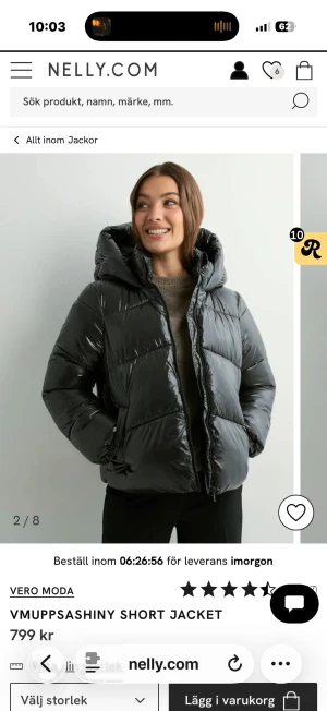 Varm pufferjacket  - detta är en tjock och varm vinterjacka ifrån nelly. den är ny utan prislappen kvar. kontakta för mer bilder!💕