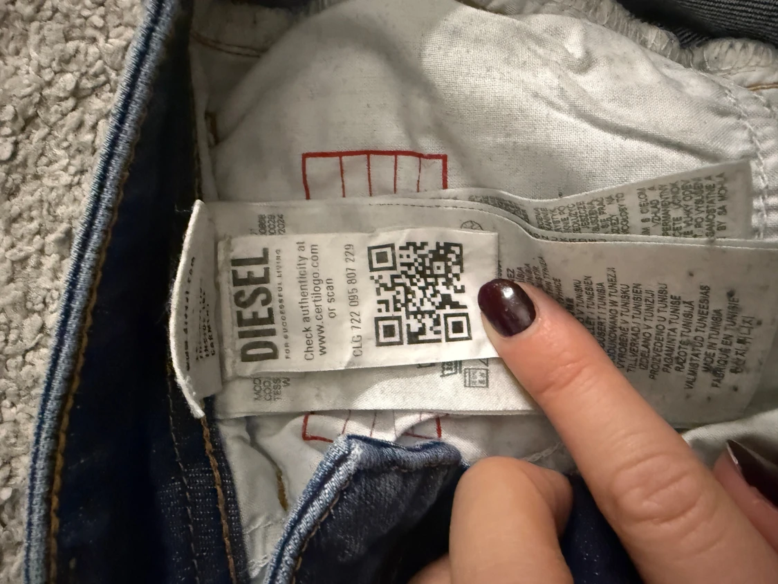 Blå bootcut jeans från Diesel - 3