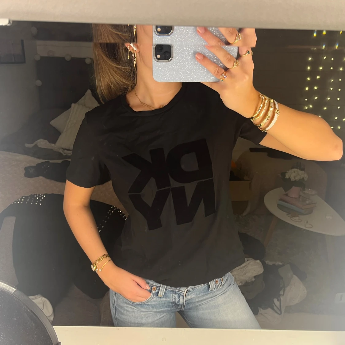 DKNY T-shirt med tryck 