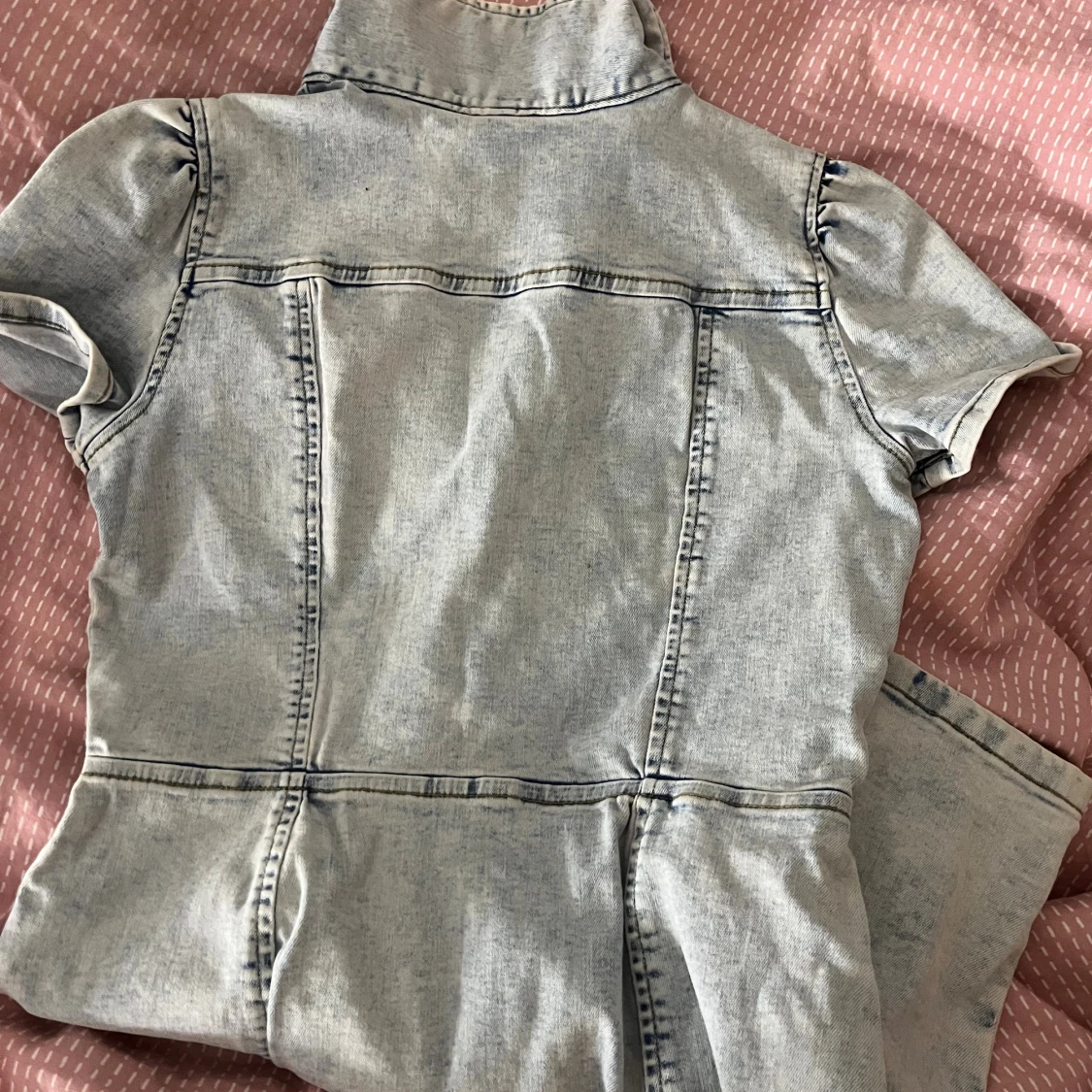 Kort jeansklänning med dragkedja Lindex - 3