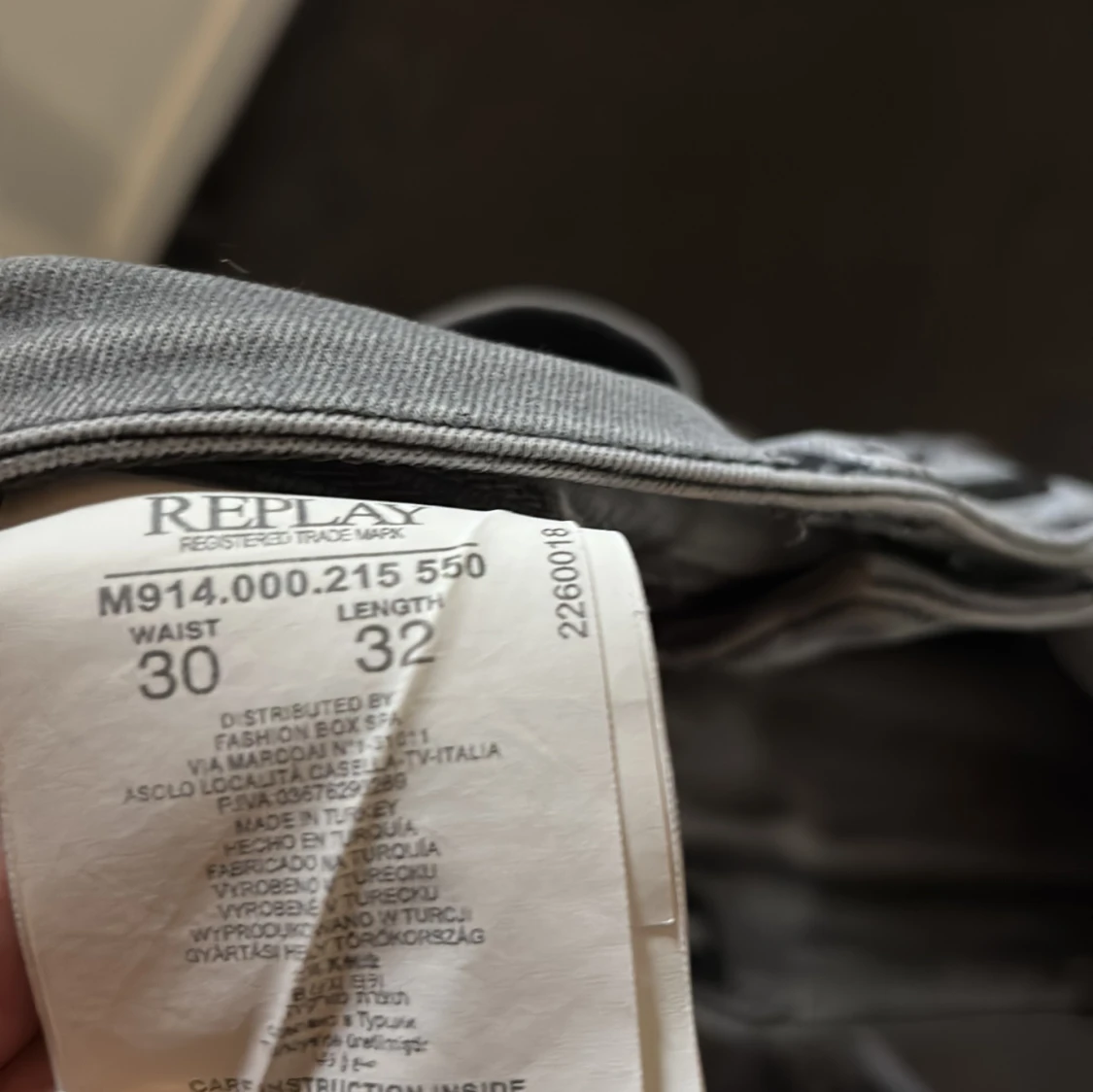 Replay Anbass grå jeans, W30 L32 - 3