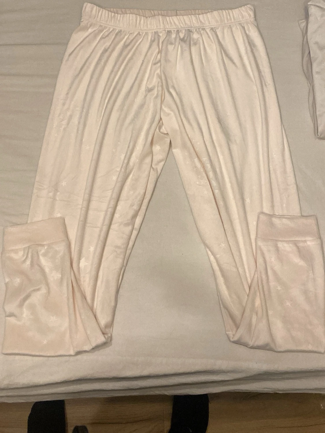 Vit pyjamas set med stjärnmönster - 2