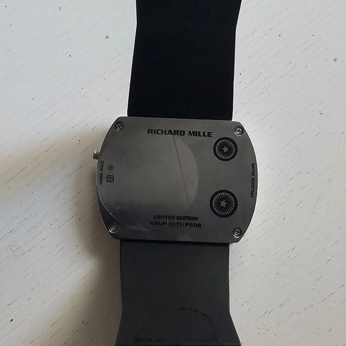 Richard Mille Sportig klocka med svart armband - 4