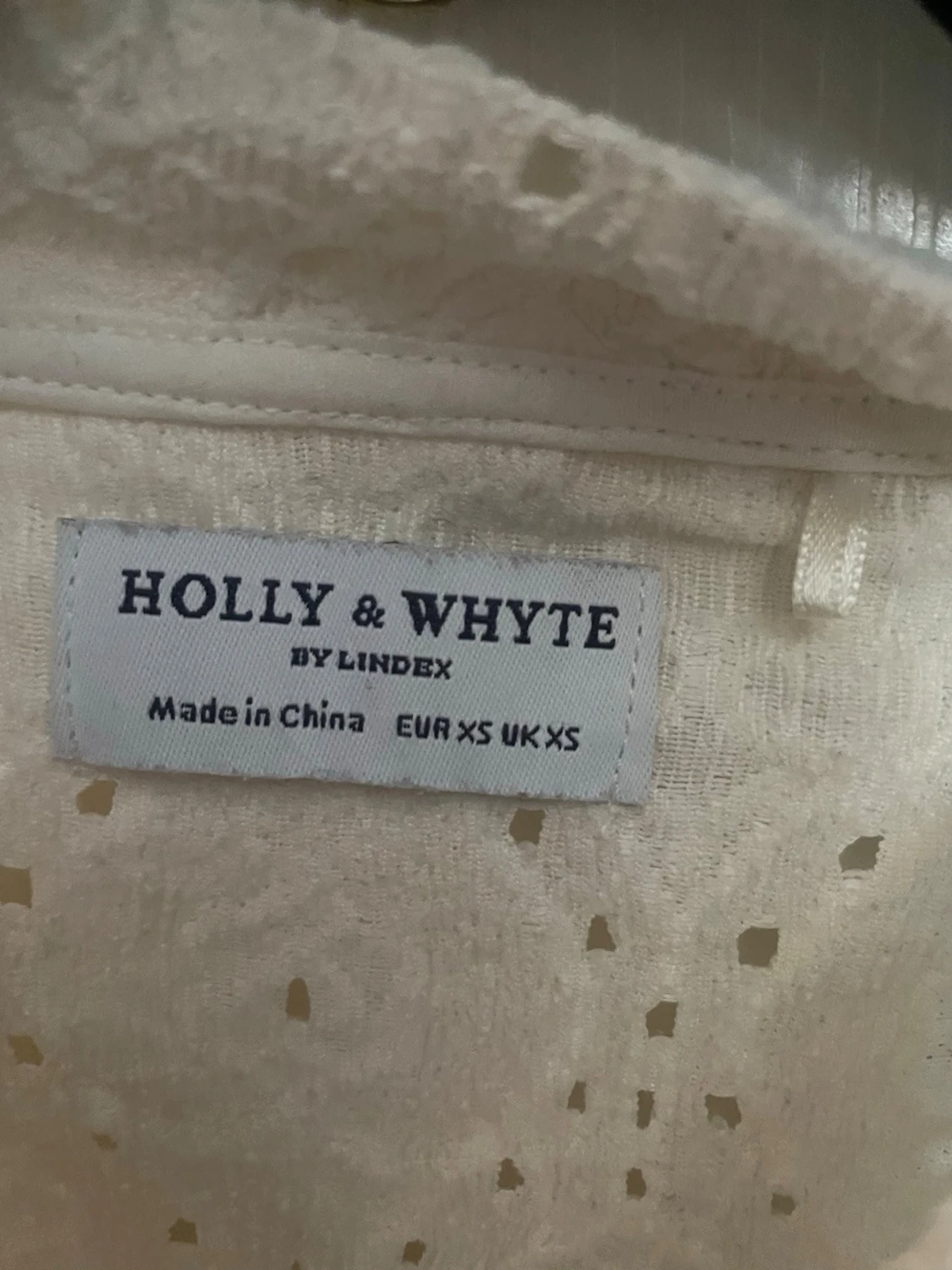 Vit spetsmönstrad tröja Holly & Whyte - 1