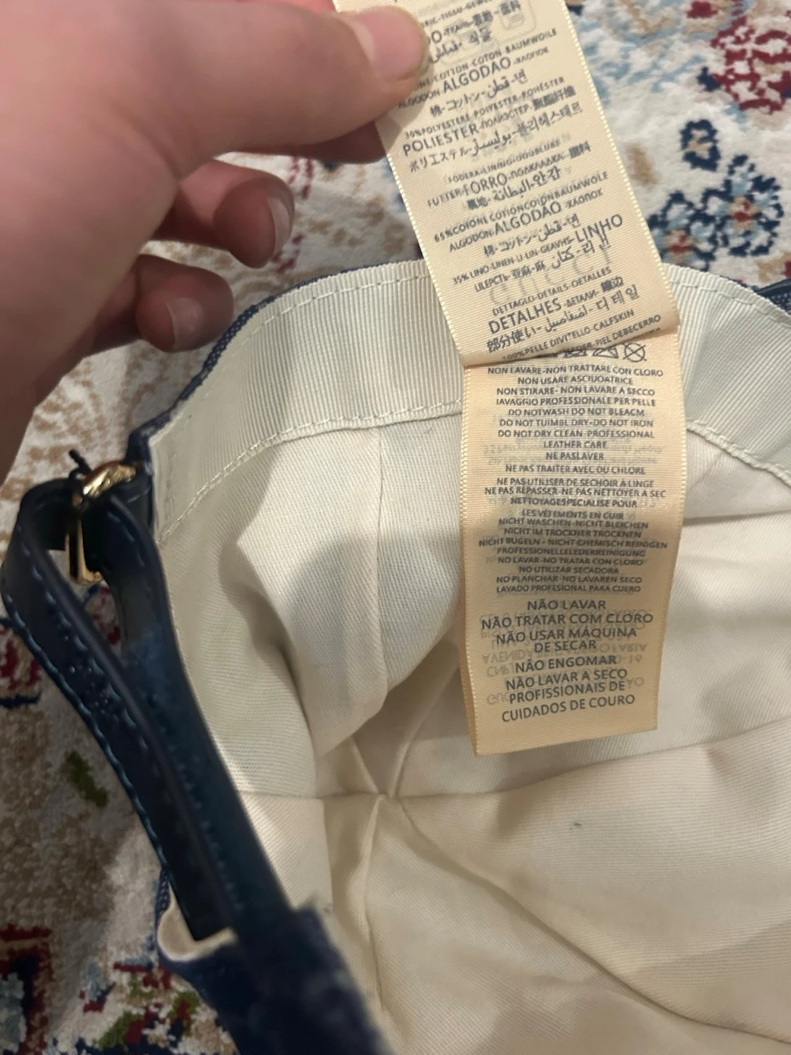 Blå denimkeps från Gucci - 6