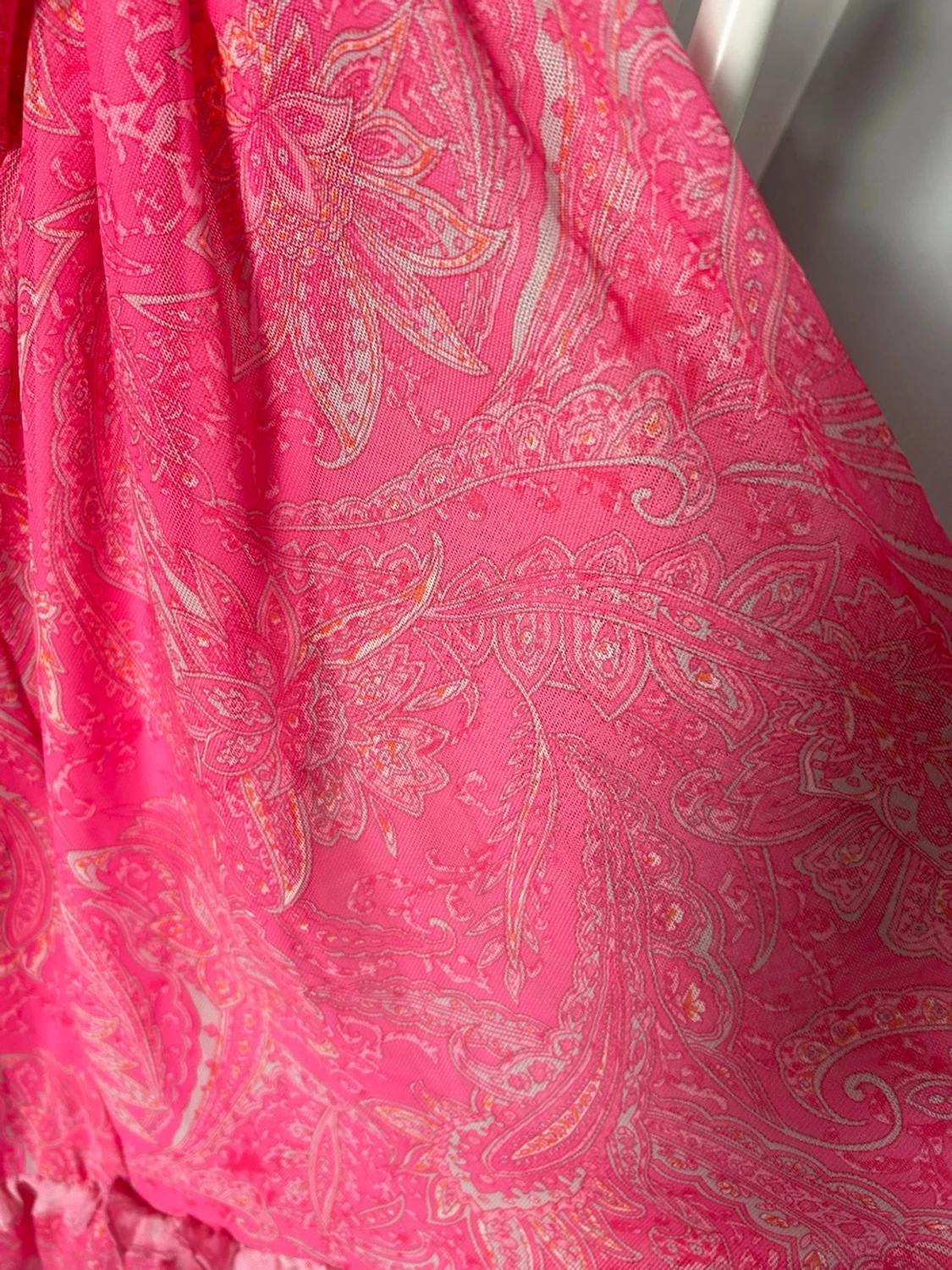 Rosa mönstrat sommarklänning  - 1