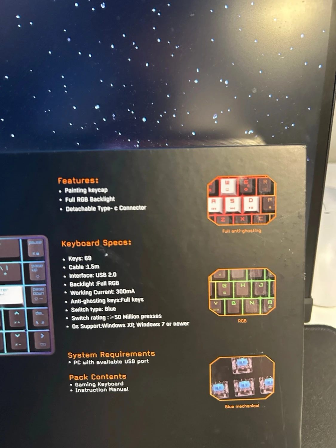 Cepter Alpha Pro mekaniskt tangentbord - 3