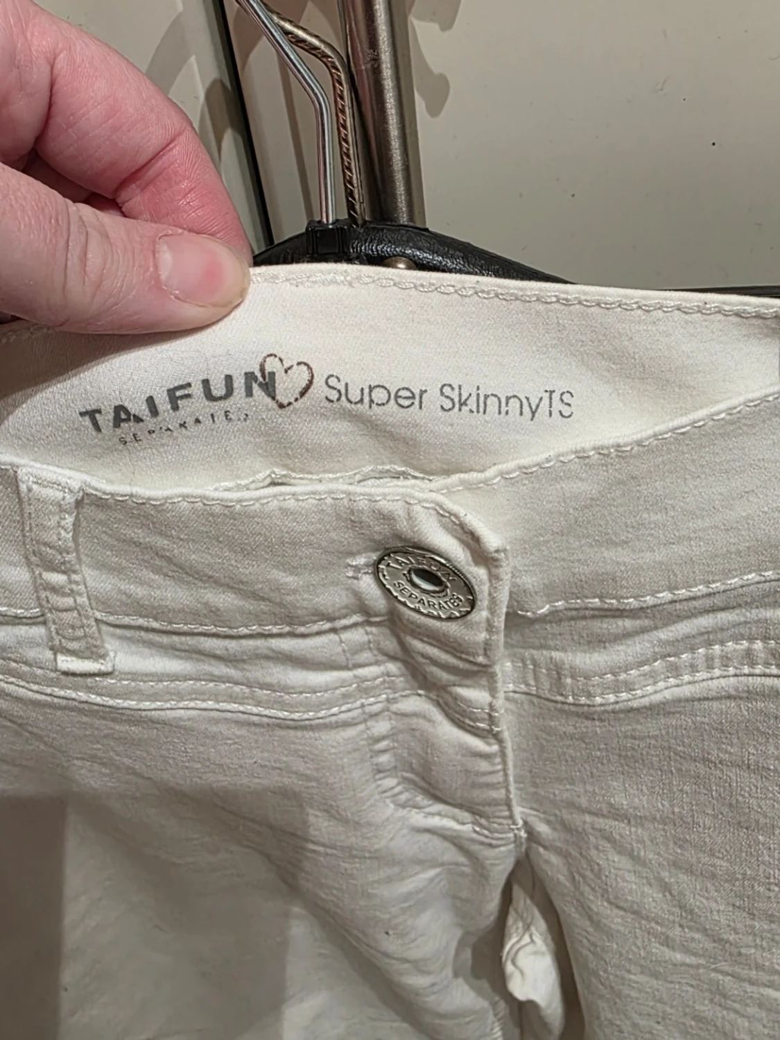 Vita super skinny jeans från Taifun - 1