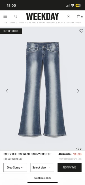 Blåa kvarg jeans i strl 28/32  - Säljer ett par jeans som där med inte kommit till användning!! Har ej använt dom mycket och det finns inga skador på dom, skulle säga att dom ser ut som nya!!💞Pris kan diskuteras!! 