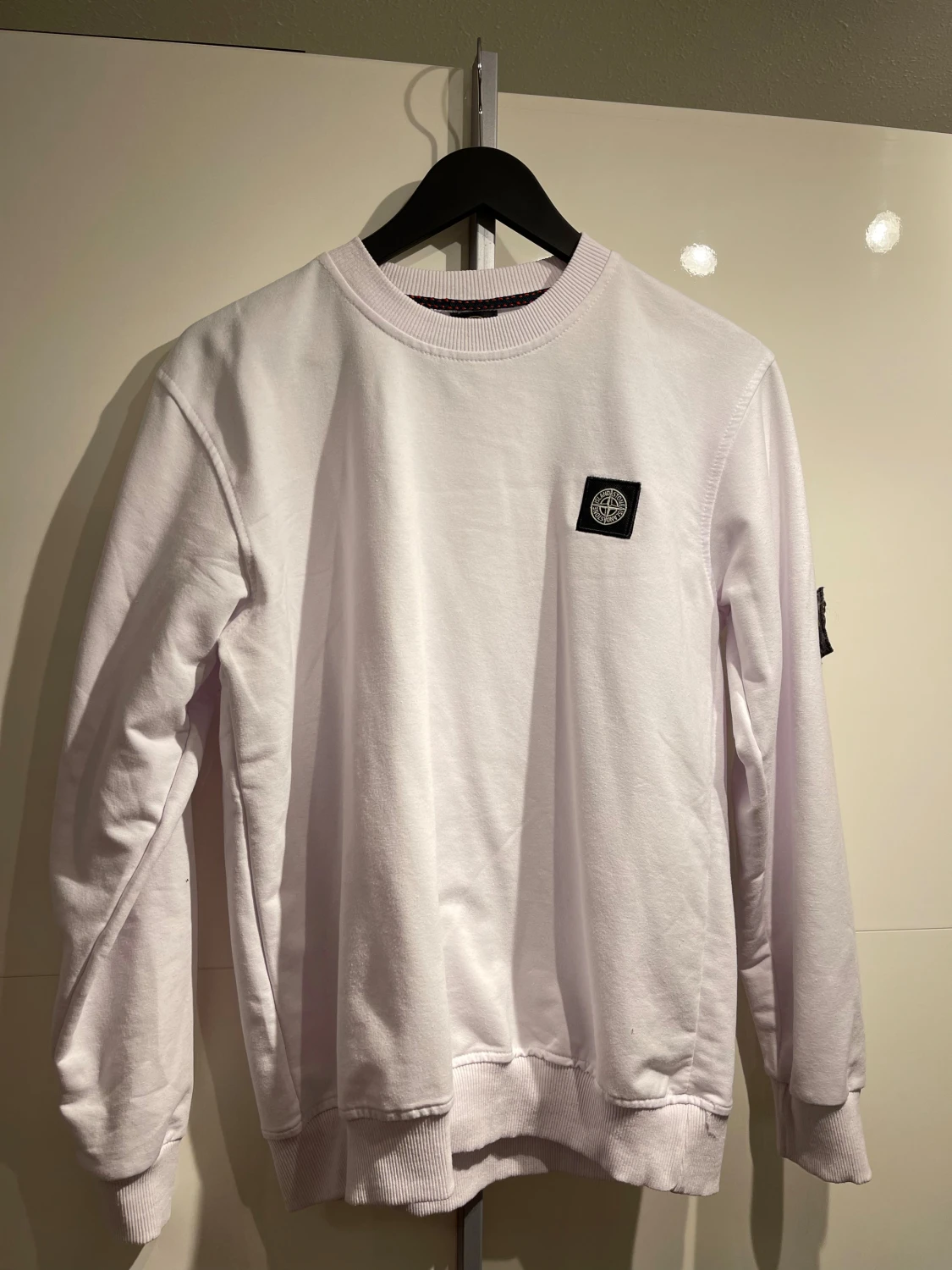 Vit sweatshirt från Stone Island