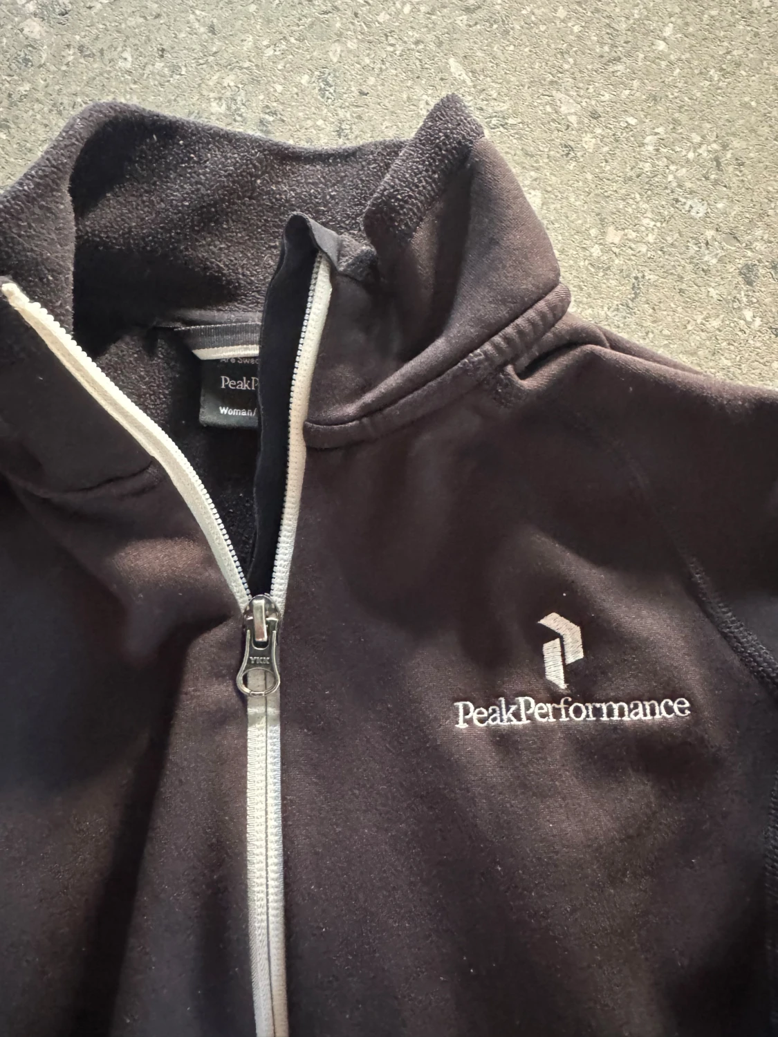 Svart fleecejacka Peak Performance