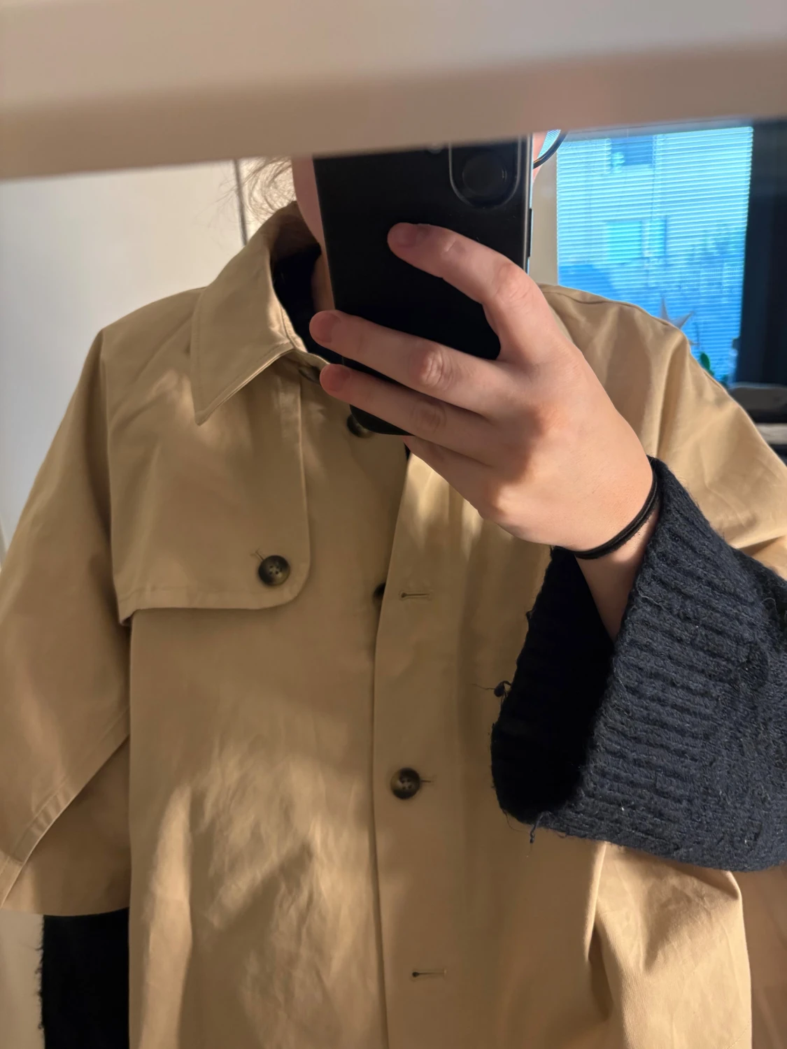 Beige trenchcape från H&M - 4