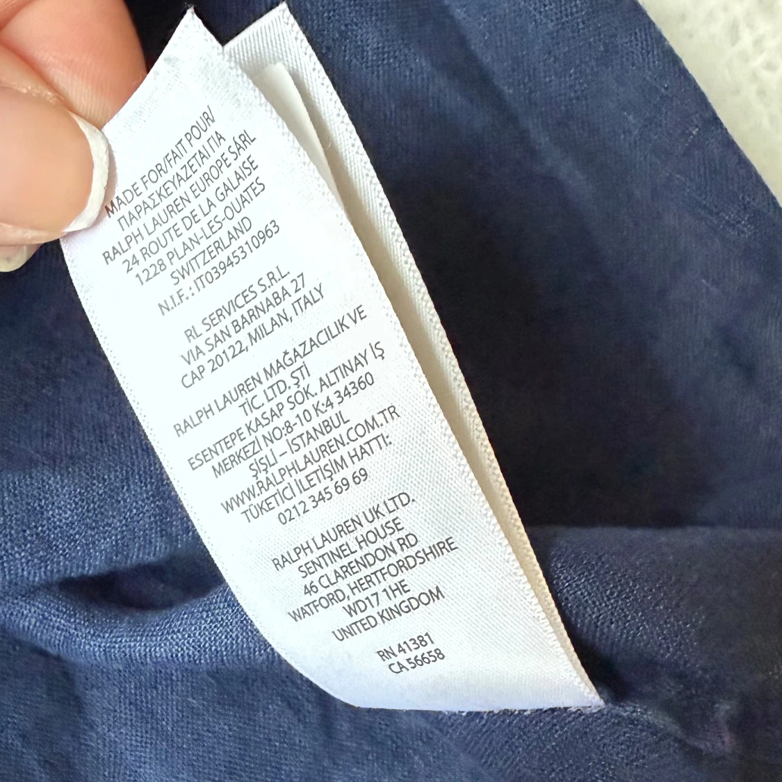 Blå linneskjorta från Polo Ralph Lauren - 3