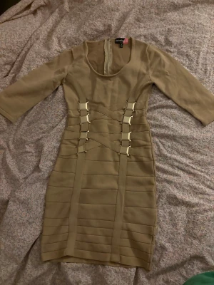 Bandage dress, HotMiamiStyles - Beige bandage dress 2000s