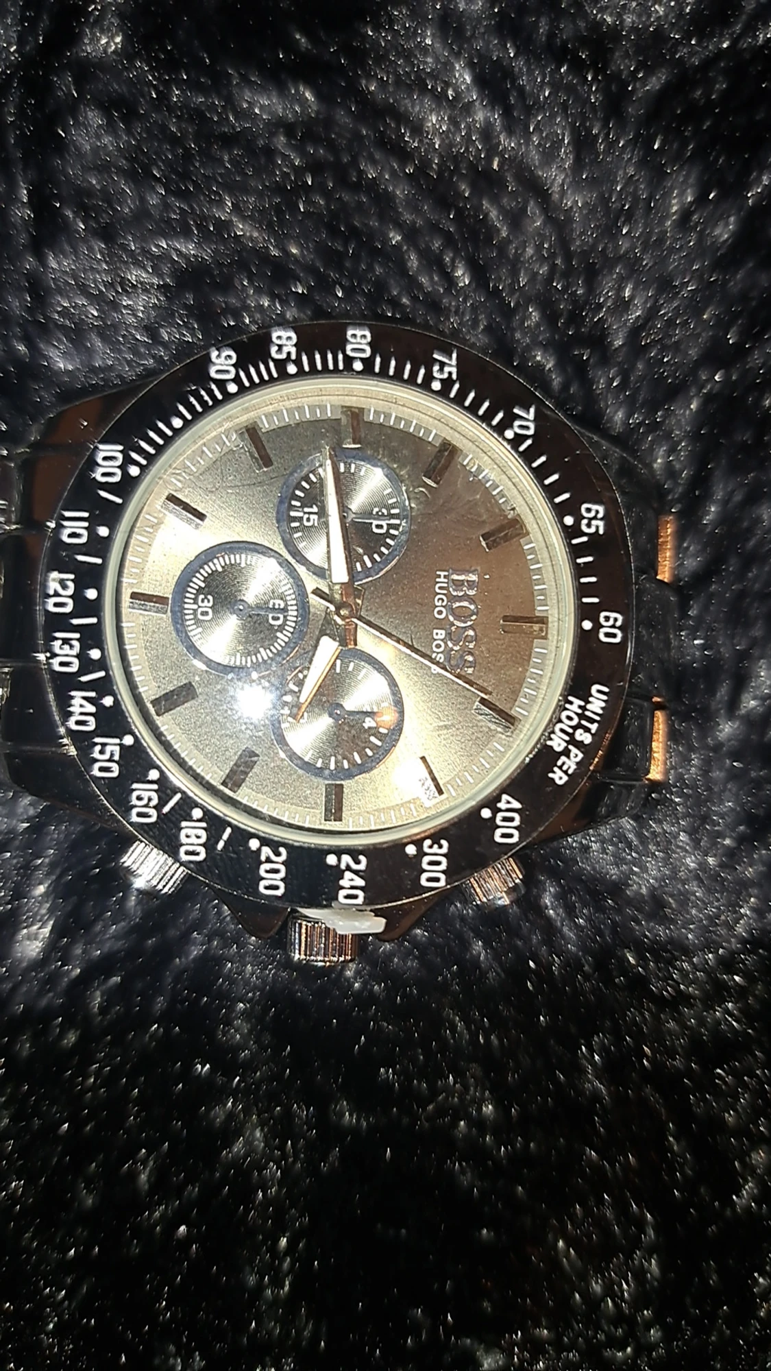 Silverfärgad Hugo Boss kronografklocka - 2