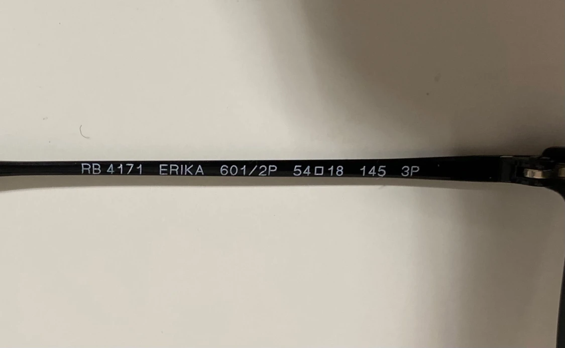 Ray-Ban Erika svarta solglasögon - 1