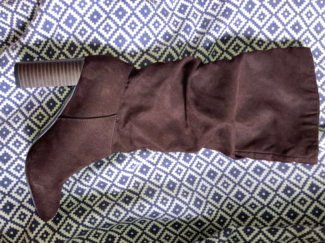 Bruna mockastövlar med klack - 1