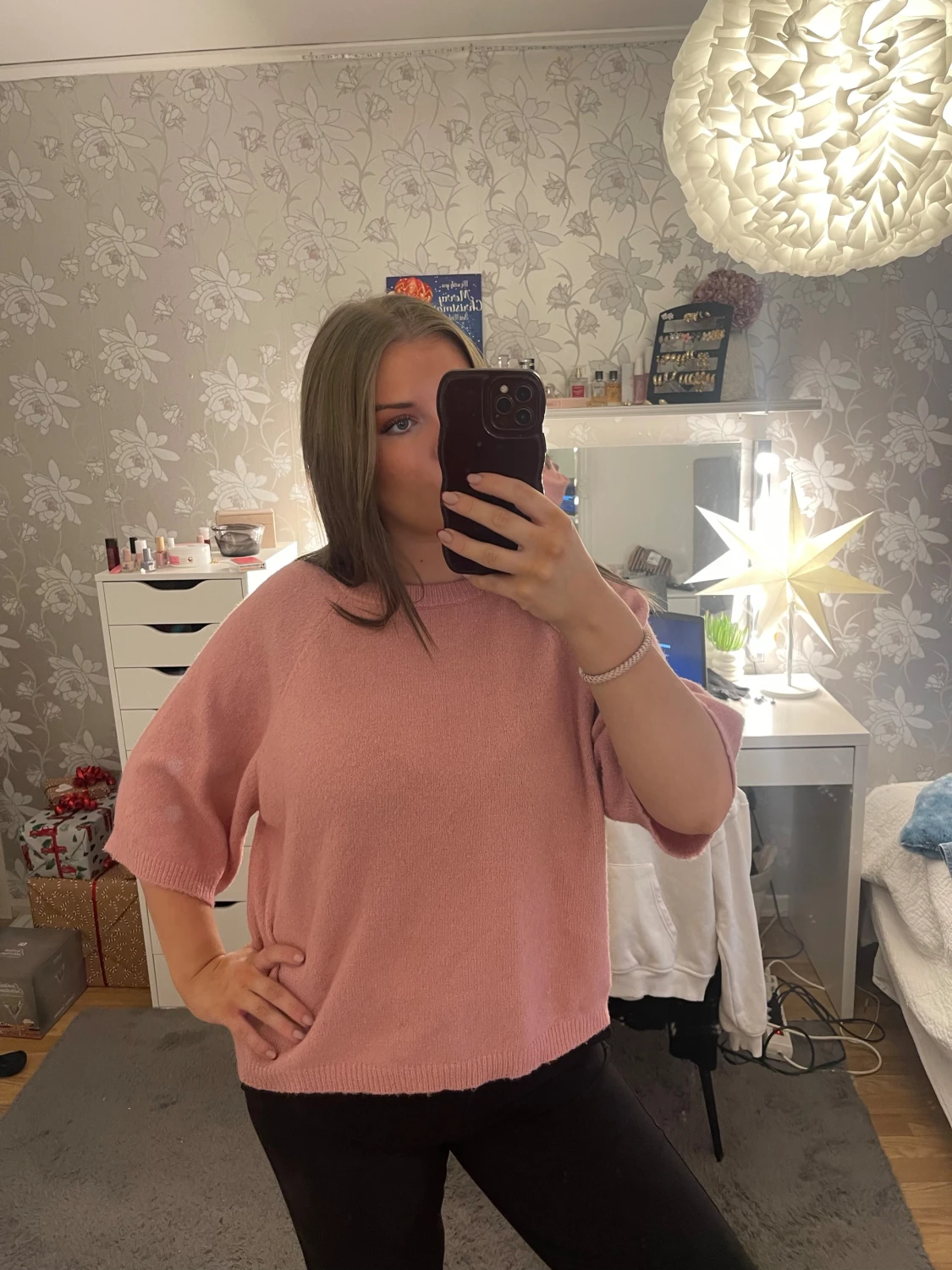 Trekvart stickad  - 1