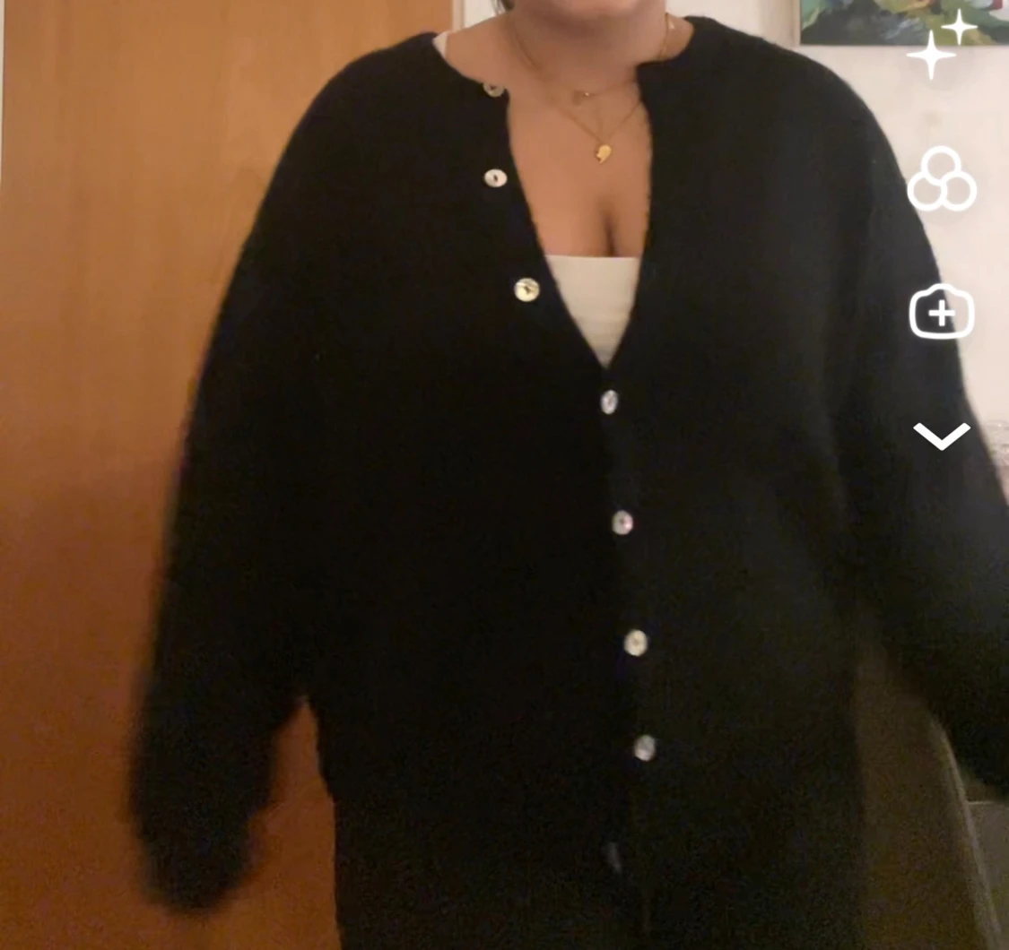 Svart kofta från Gina tricot  - 1