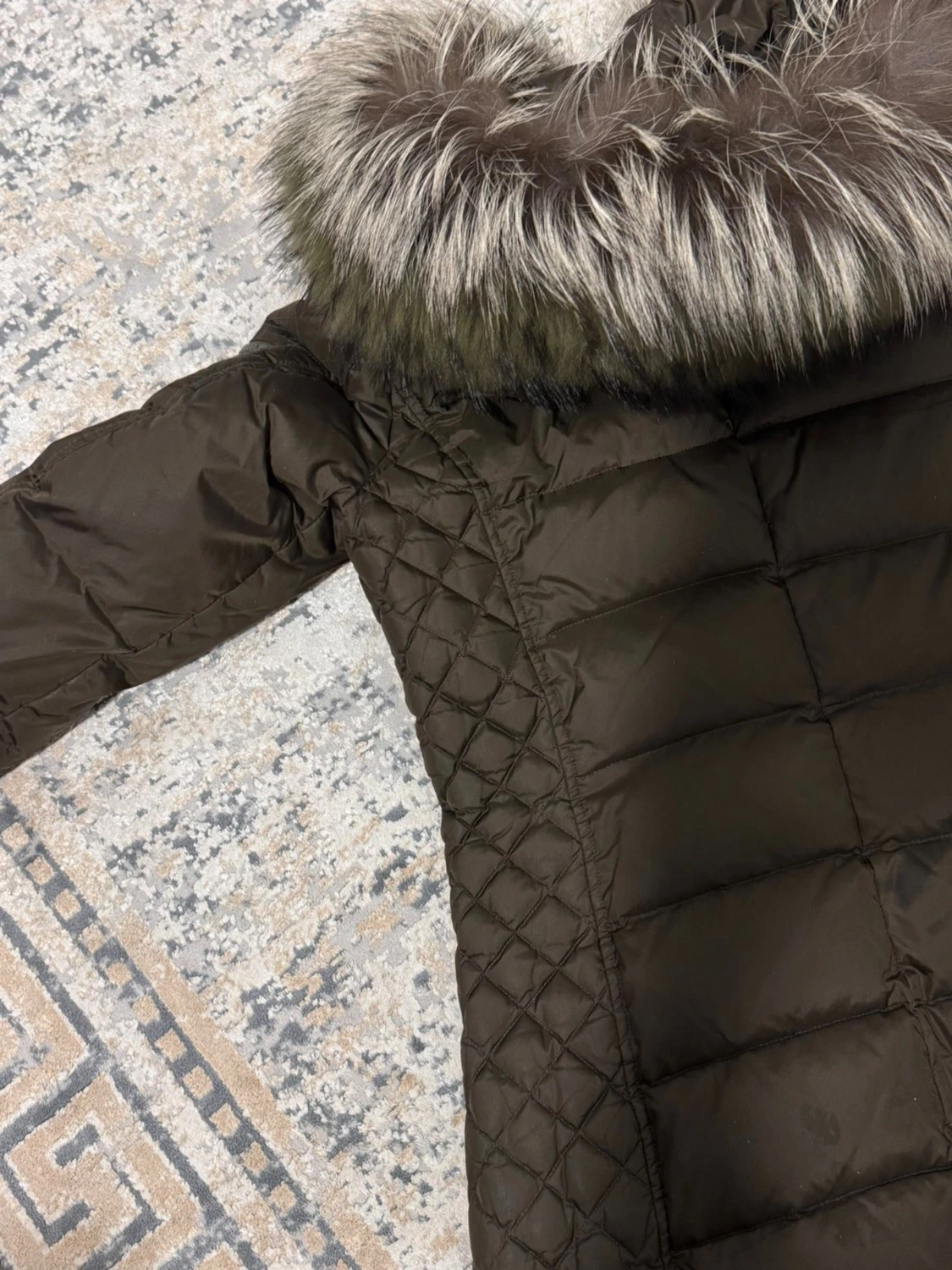 Rockandblue brun dunjacka med päls - 1