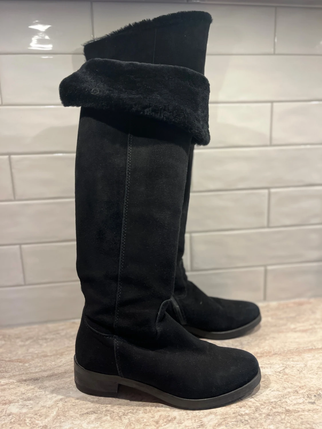 Svarta mockastövlar Marzio strl 36,5 - 2