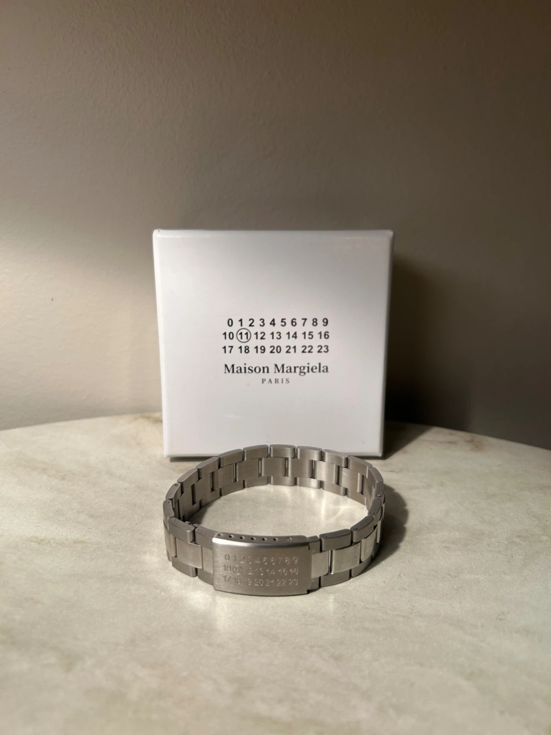 Maison Margiela silverfärgat armband - 3