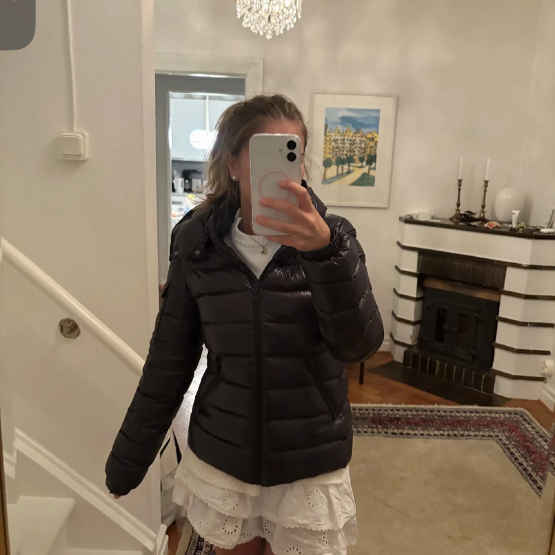 Svart pufferjacka från Moncler - 1