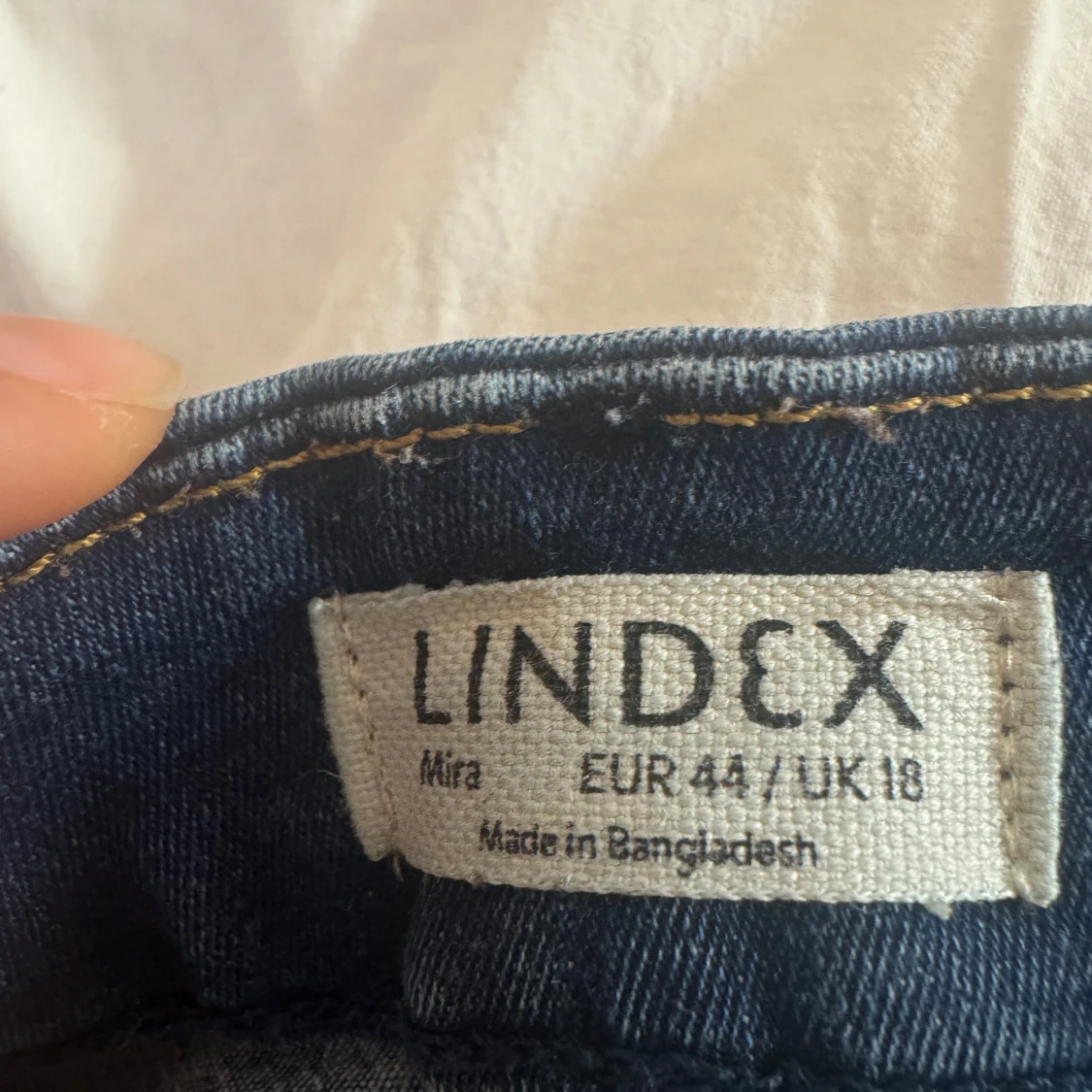 Blå jeans Mira från Lindex, strl 44 - 1