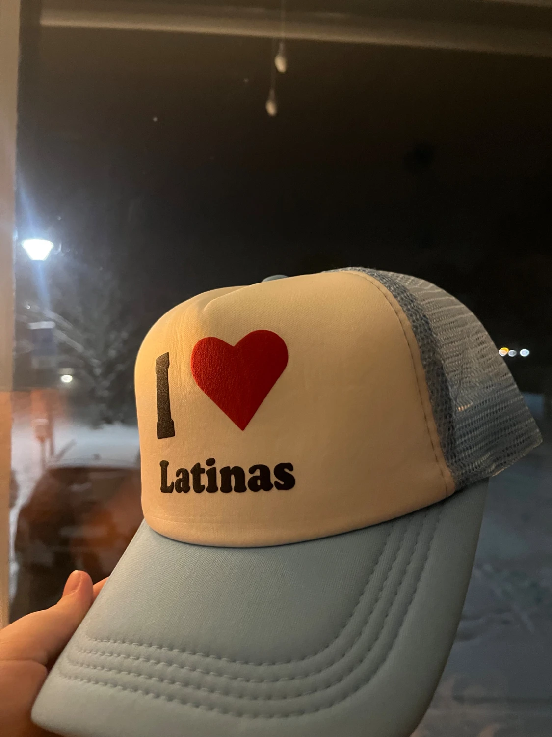 I Love Latinas ljusblå truckerkeps - 1