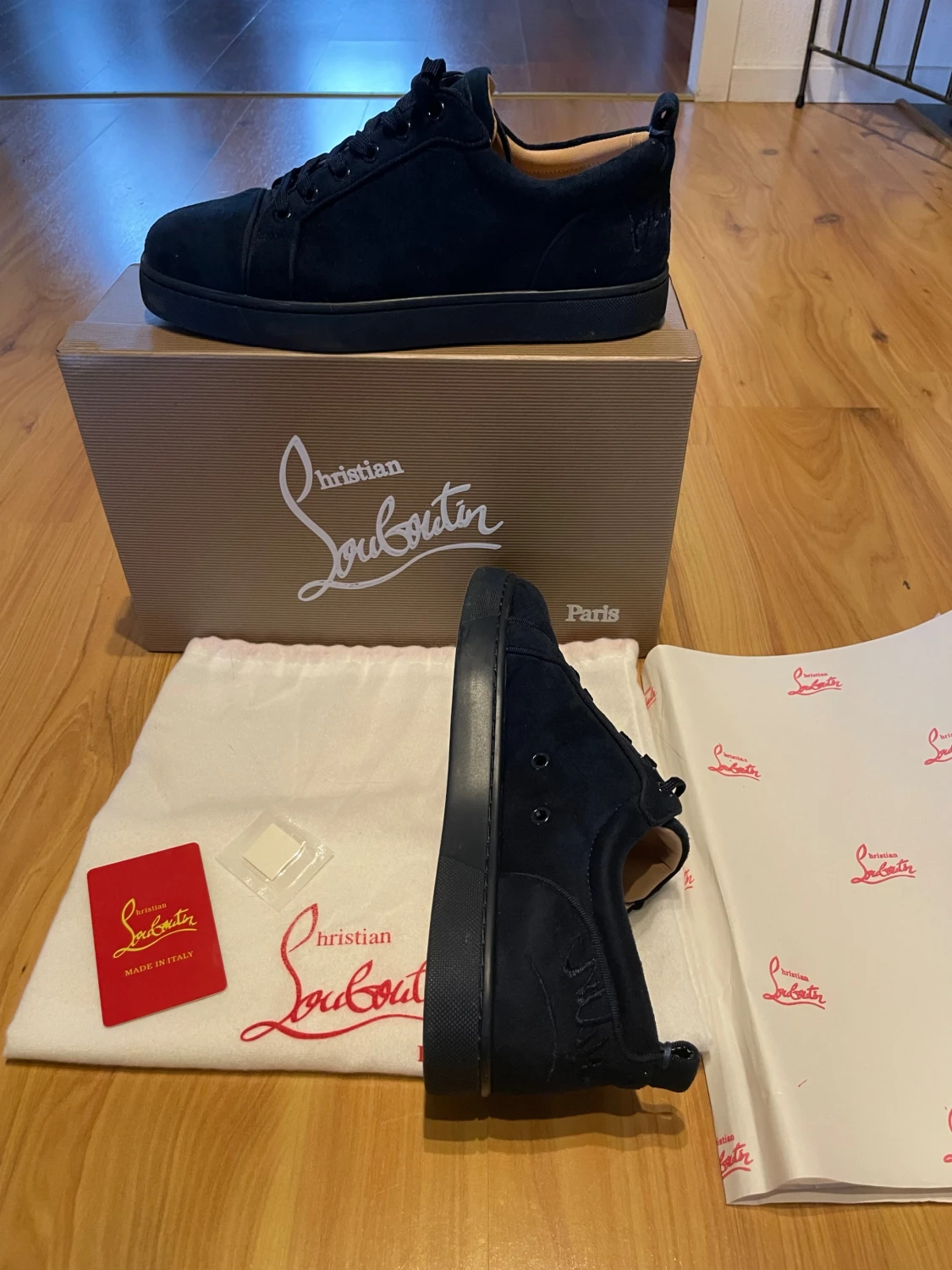 Mörkblå sneakers från Christian Louboutin - 1