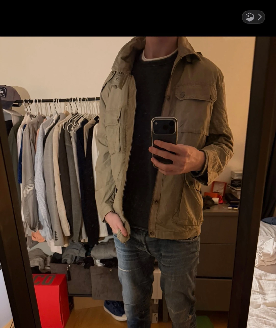 Beige fieldjacket