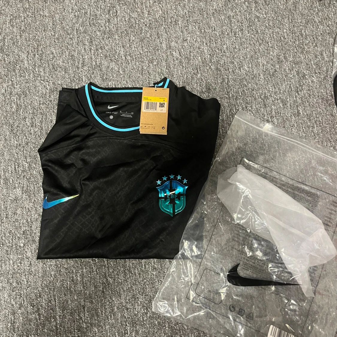 Svart Brasilien fotbollströja Nike S - 2