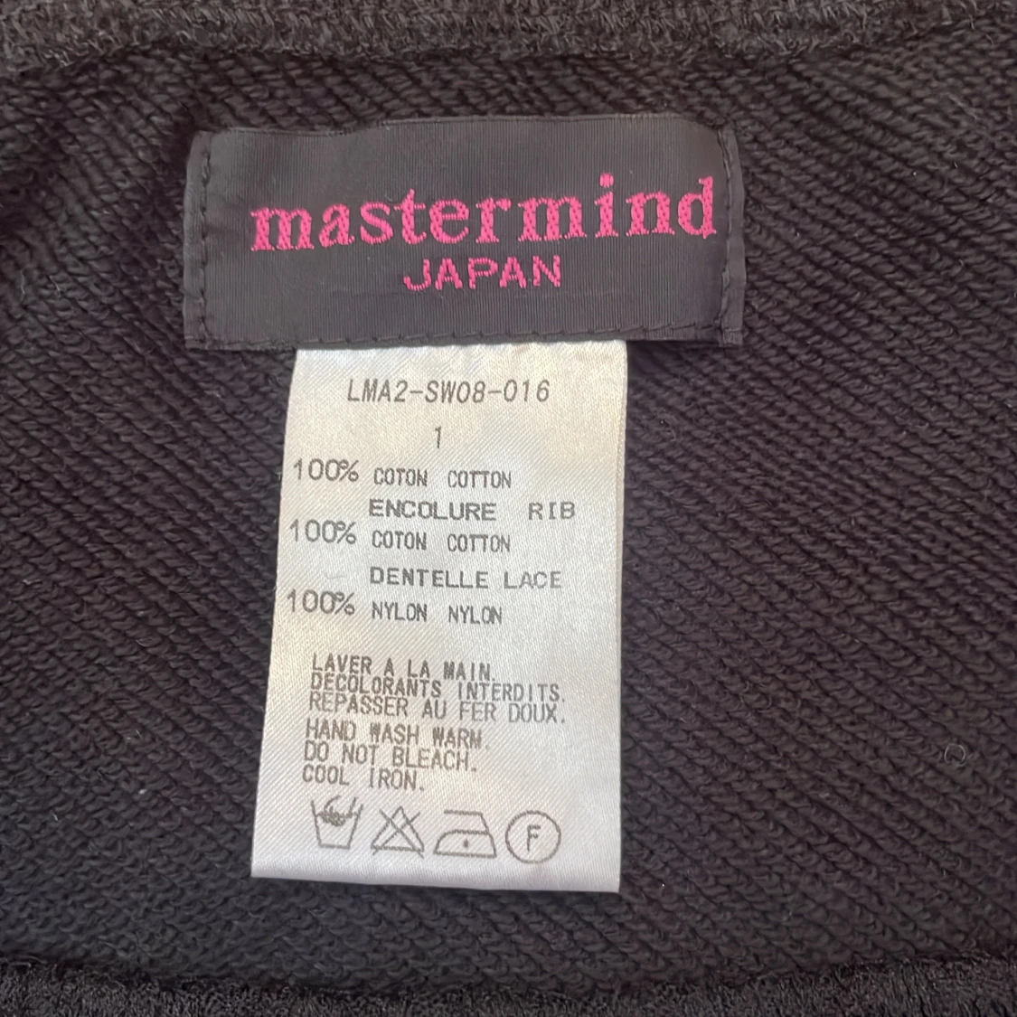 Svart offshoulder topp Mastermind Japan - 3