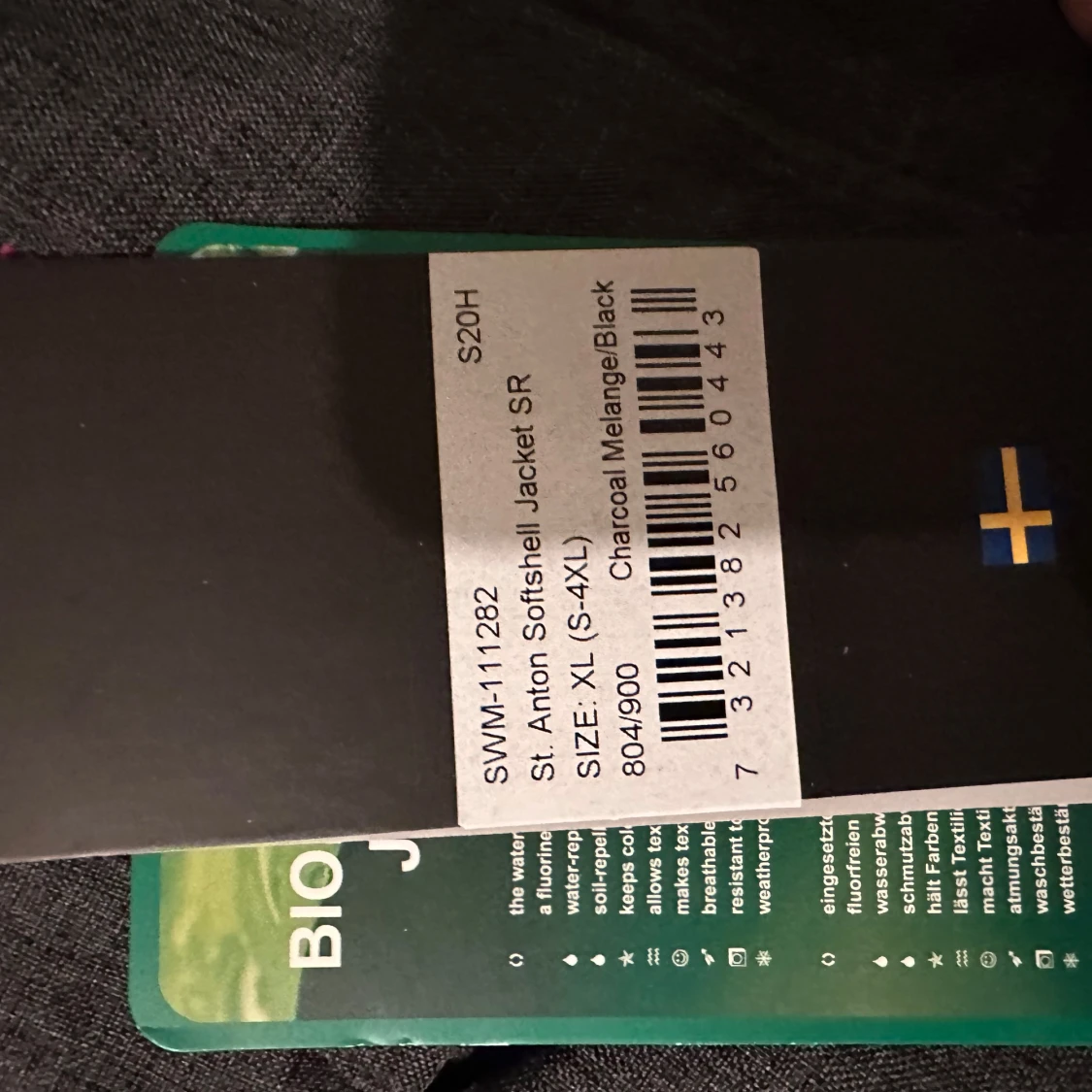 Grå vindjacka med huva från Swedemount - 4