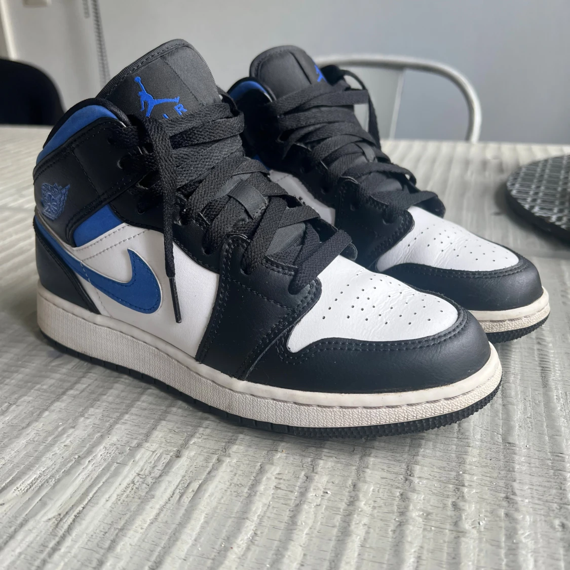 Nike Air Jordan 1 Mid svart/blå