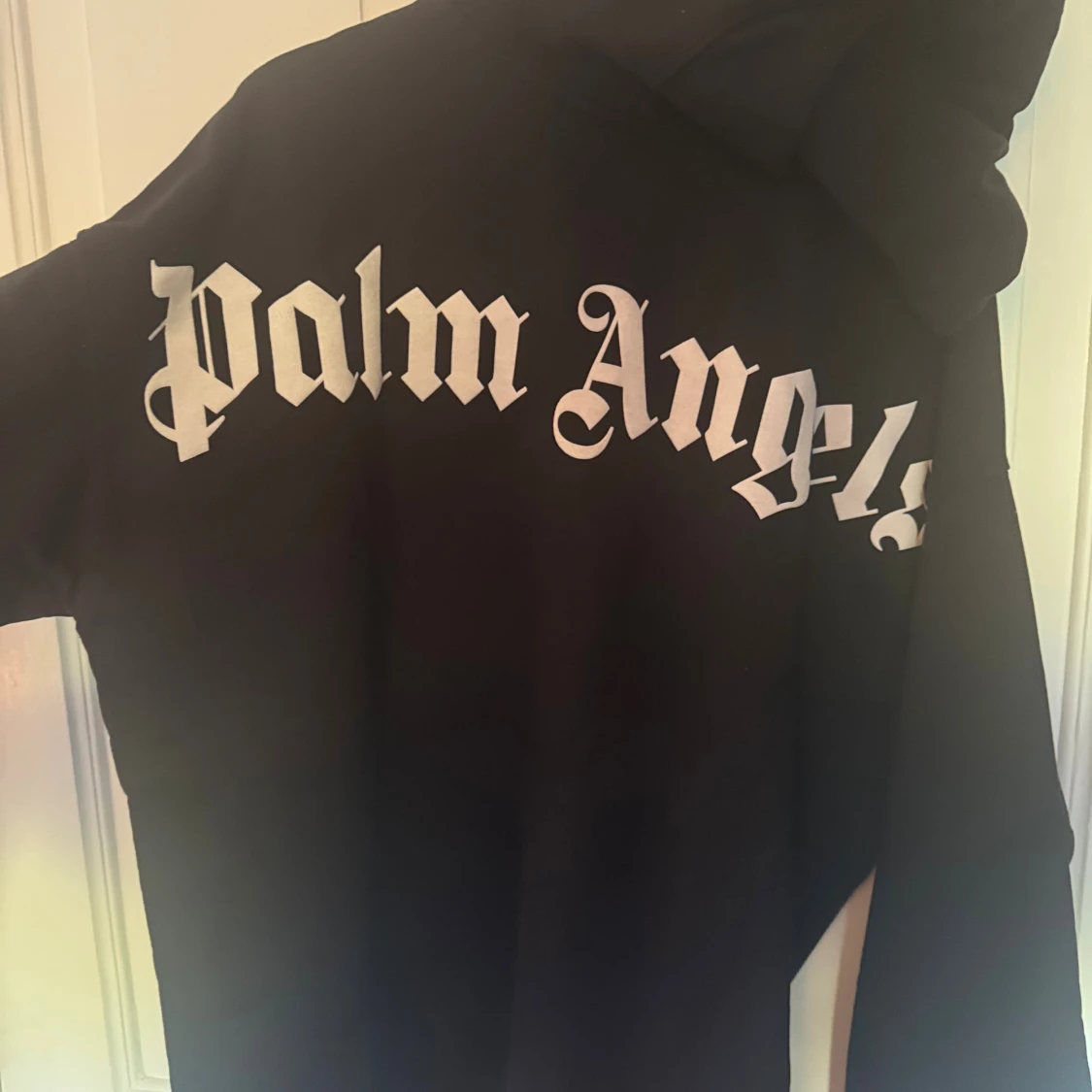 Svart Palm Angels hoodie med tryck - 1