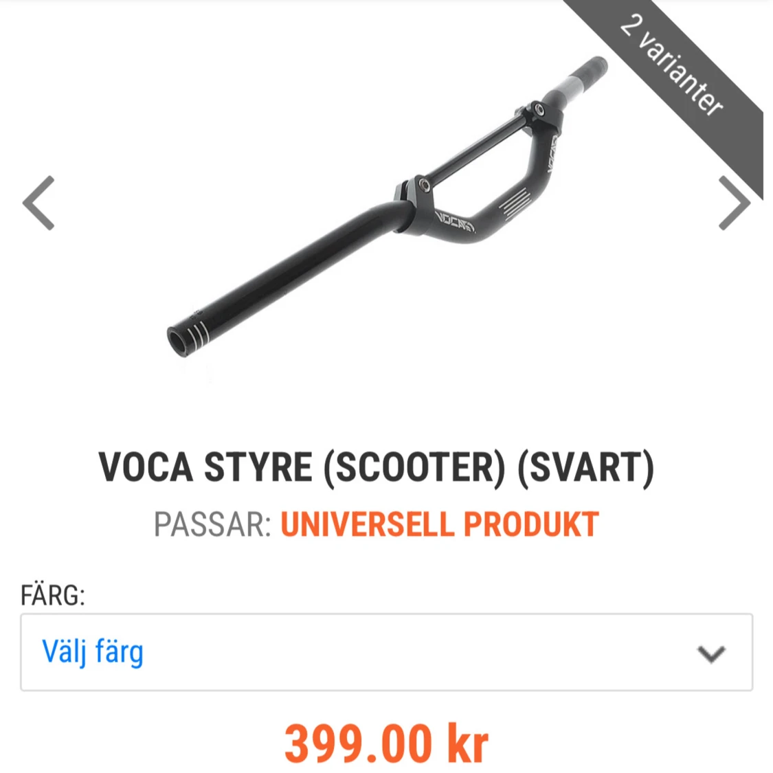 VOCA Styre (Scooter) Svart - 2