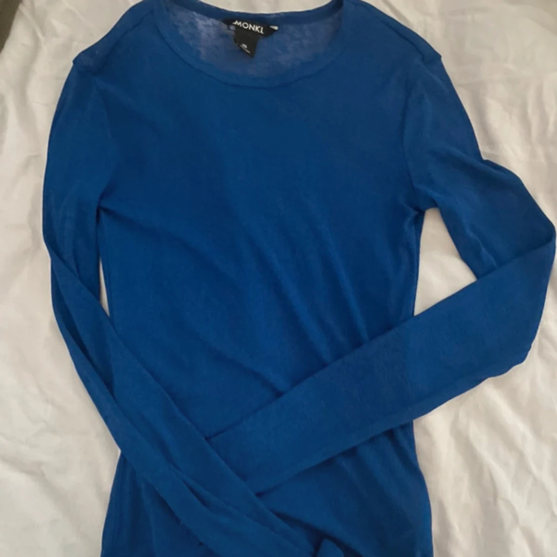 Blå långärmad topp från Monki - 3