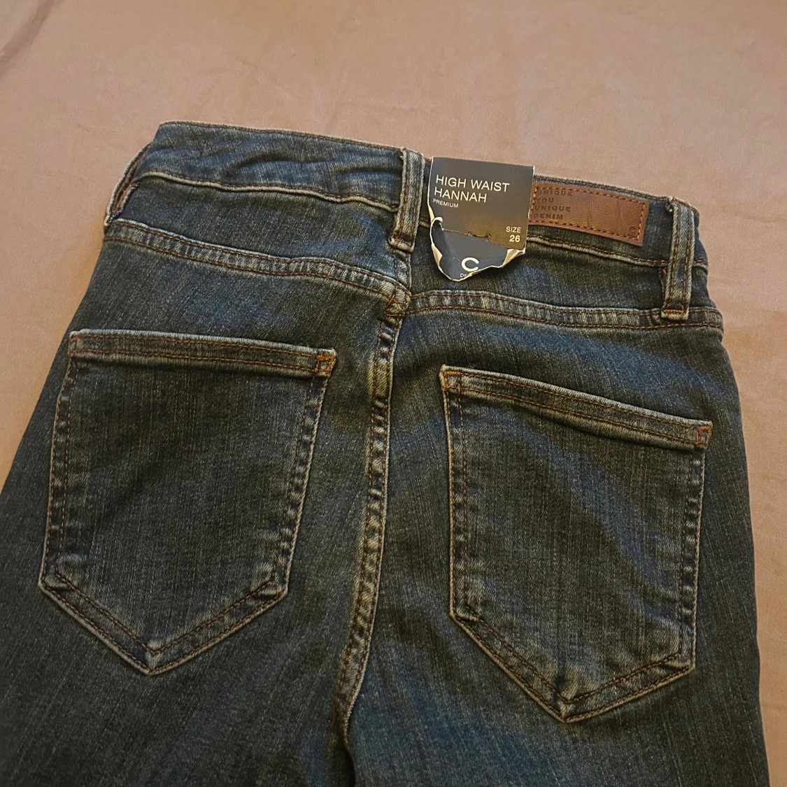 High Waist Hannah jeans blå strl 26 - 1