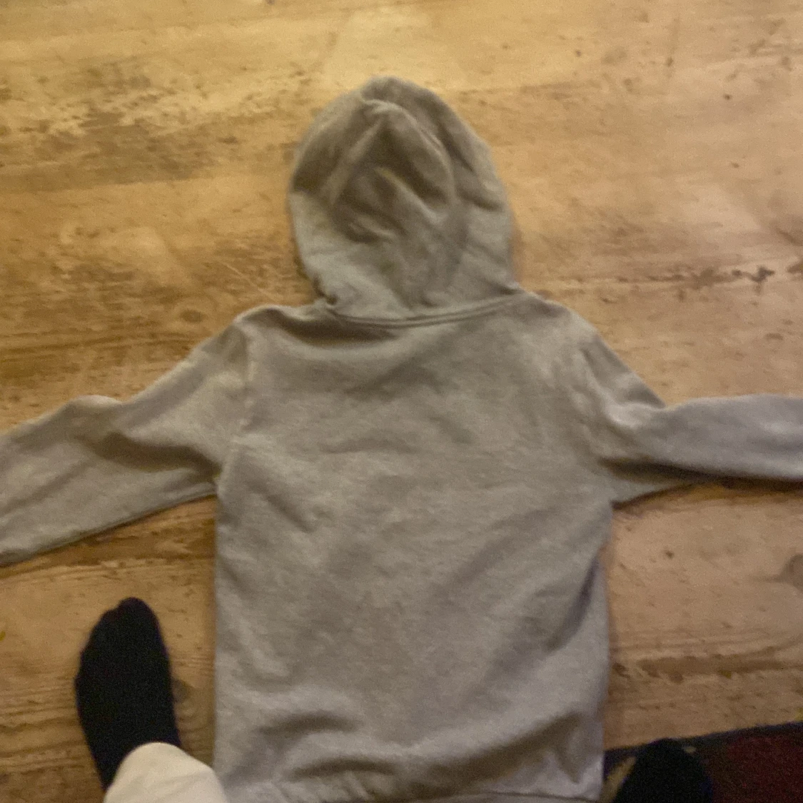 Grå Champion hoodie med huva - 1