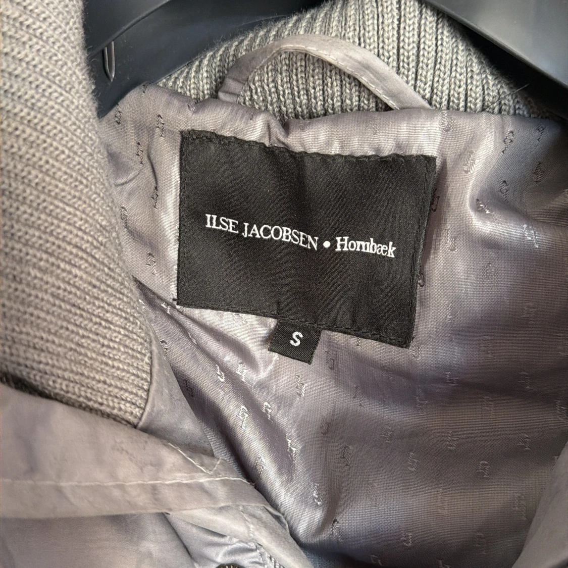 Grå lång pufferjacka Ilse Jacobsen - 2