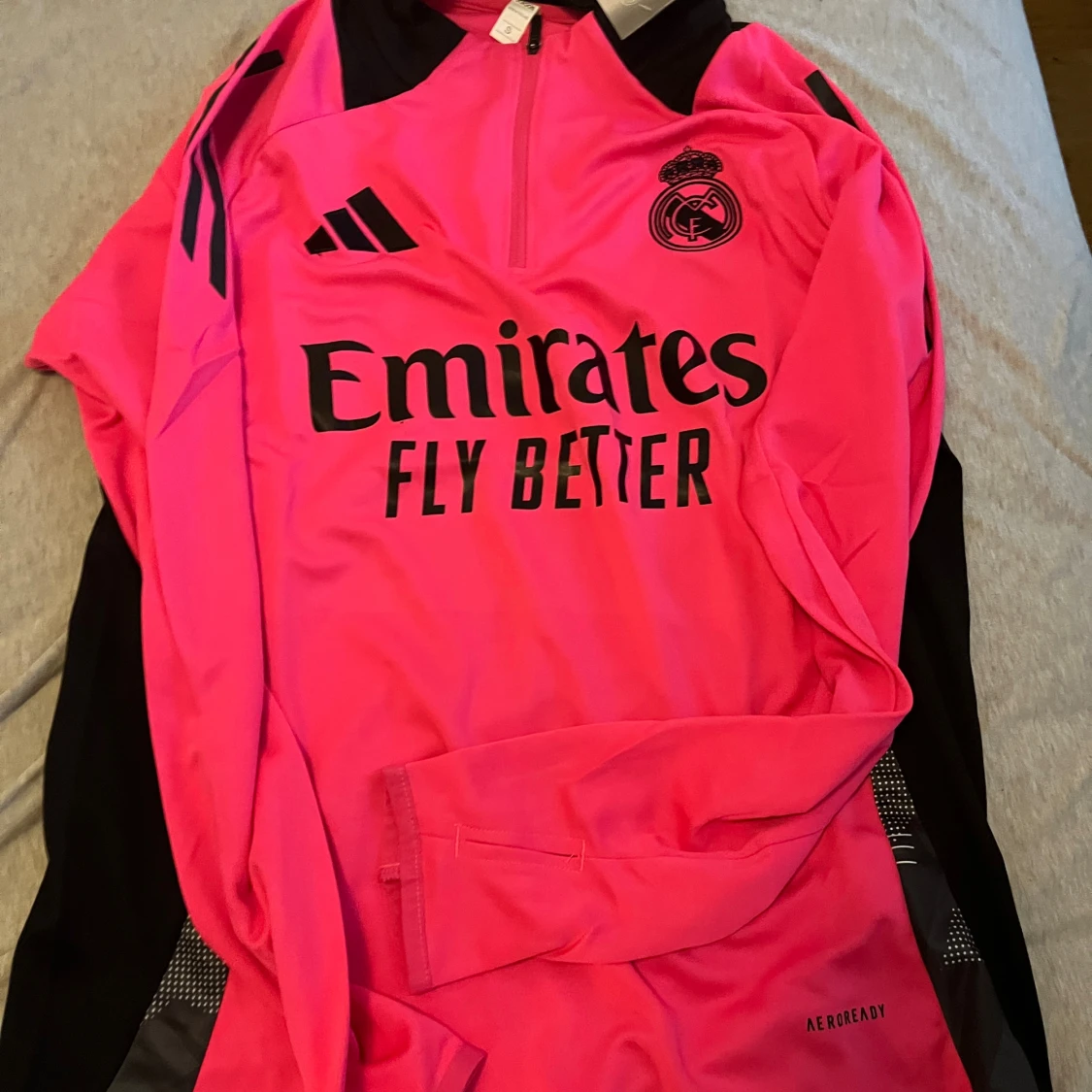 Real Madrid rosa träningshoodie Adidas - 2
